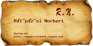 Répási Norbert névjegykártya