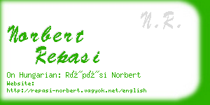 norbert repasi business card
